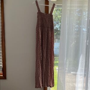 FALL FASHION ~ LOFT Outlet Floral Smocked Maxi Dress Small Petite